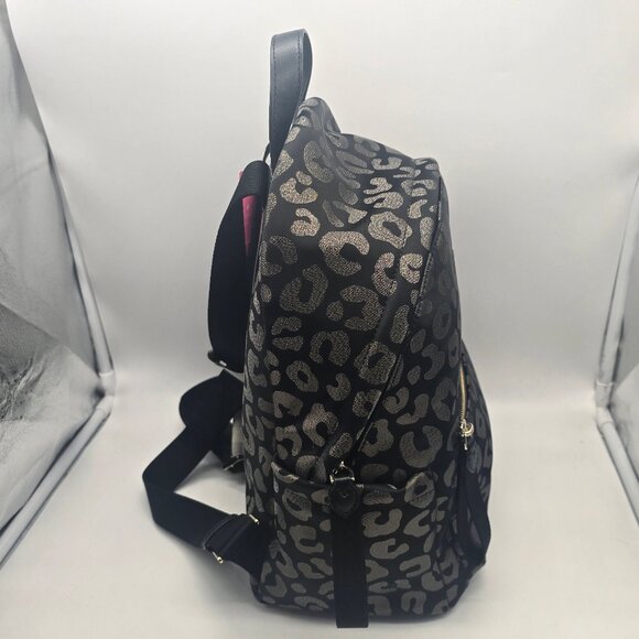 Kate Spade Chelsea The Little Better Leopard Graphic Backpack K9304 Black Multi main image 6